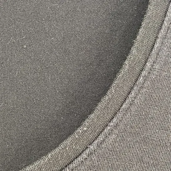 EILEEN FISHER Top S Stretch Organic Cotton Jersey Scoop Neck 3/4 Sleeve Black - Picture 6 of 10